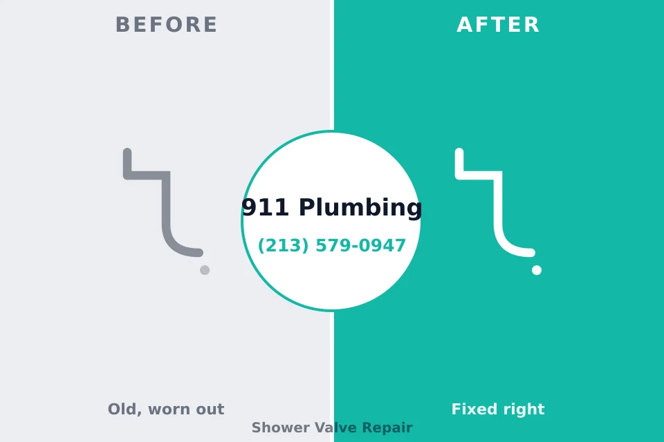 Before and after: plumbing repair Fort Valley, GA